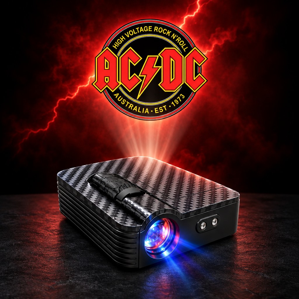 RockFlare car door projector — Acdc