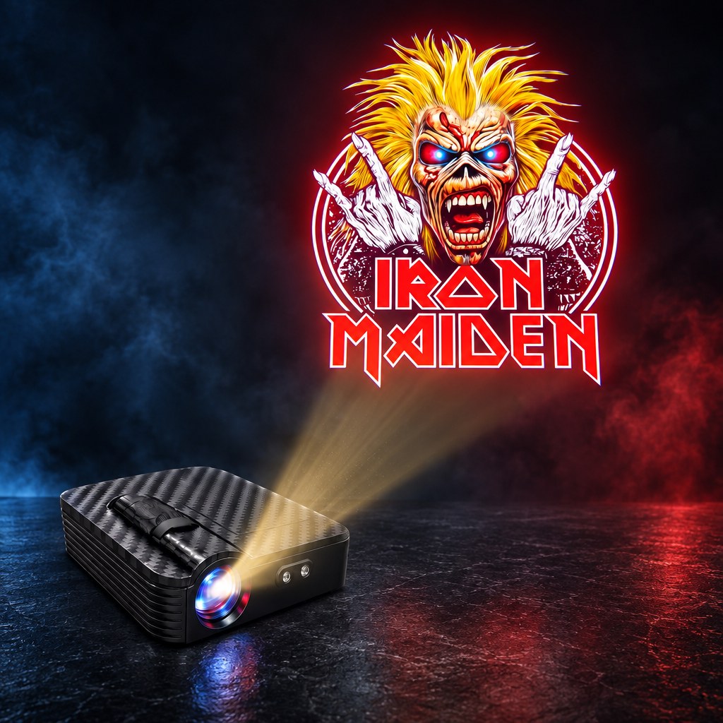 RockFlare car door projector — Iron Maiden