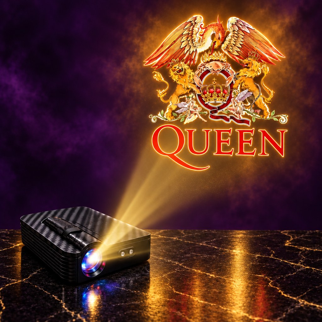RockFlare car door projector — Queen